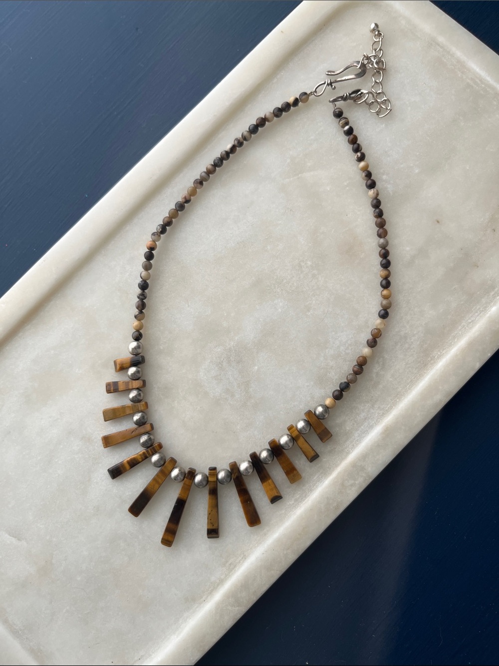 Tiger eye stone necklace